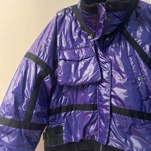 Free people woman’s Vagabond fleece Bomber Jacket - Picture 5 of 12